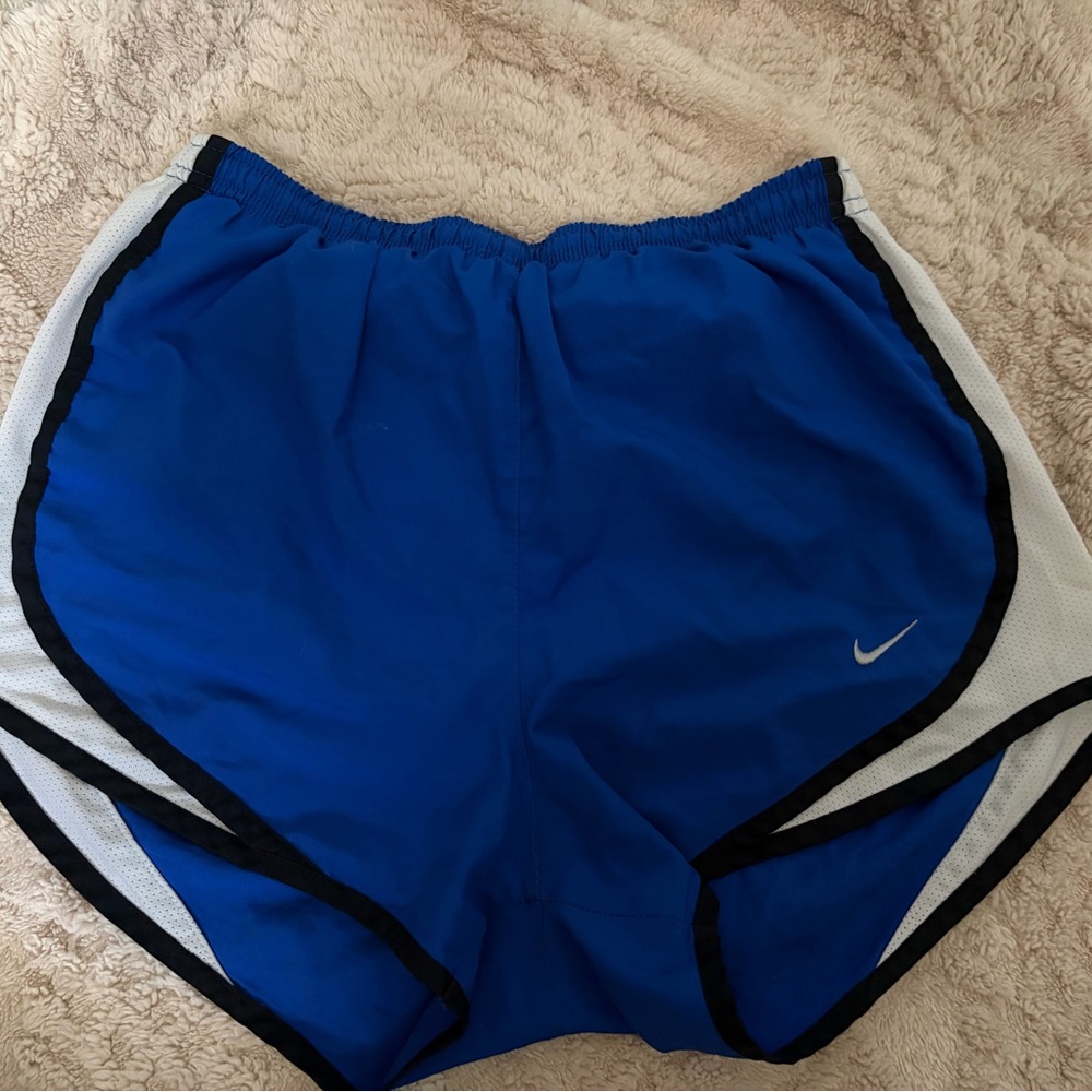 Nike Royal Blue Dri-FIT Athletic Shorts with White Logo